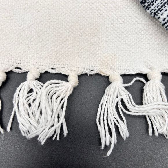 Cannon Black and White 100% Cotton Table Runner 12.5” x 72” (3) - Picture 5 of 5